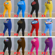 Sexy Printed Skinny Long Pencil Pants SHD-9442
