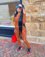 Casual Sports Long Sleeve Two Piece Pants Set MEM-8306