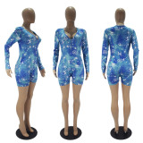 Zodiac Print Long Sleeve Rompers SHD-9450