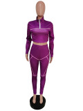 Casual Sports Long Sleeve Two Piece Pants Set MEM-8306