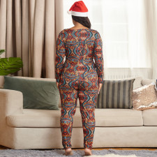Plus Size 5XL Sexy Printed Slim Jumpsuit OSIF-20882-1