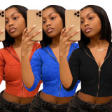 Casual Sports Zipper Hoodies Coat GLF-8080