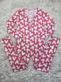 Casual Printed Long Sleeve One Piece Jumpsuits SHD-9457