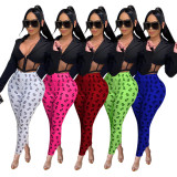 Sexy High Waist Dollar Print Skinny Pants SFY-170