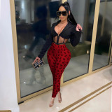 Sexy High Waist Dollar Print Skinny Pants SFY-170