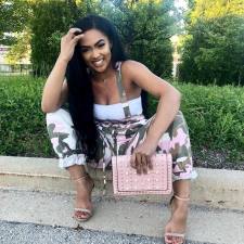 Camo Print Cross Straps Suspender Jumpsuits LSL-6122