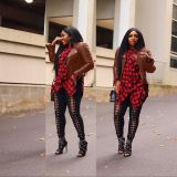 PU Leather Full Sleeve Zipper Jacket Coat LSD-8246
