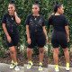 Fashion Print Short Sleeve And Shorts Casual 2 Piece Sets WAF-7153  
