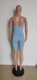 Sexy Solid Sleeveless Skinny Strap Rompers HMS-5435