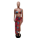Sexy Printed Bikinis 3 Piece Sets MEM-8350