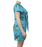 Plus Size Print Fashion Casual Rompers NNWF-N7079 