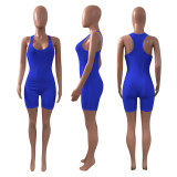 Solid Sleeveless Skinny Tank Romper NIK-240