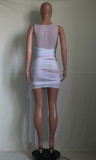 Sexy Sleeveless Mesh See Through Bandage Club Dress YS-8801