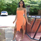 Sexy Sleeveless Lace-up Split Bandage Dress YNSF-16807