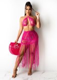 Sexy Knitted Tassel Beachwear 2 Piece Sets TR-1165