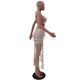 Sexy Knitted Tassel Beachwear 2 Piece Sets TR-1165
