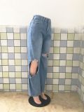 Plus Size Denim Ripped Hole Loose Jeans LX-5508