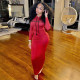 Letter Print Hooded Long Sleeve Siim Maxi Dress GLF-10014