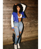 Casual Full Sleeve Baseball Jacket Coat WSM-5273