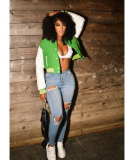 Casual Full Sleeve Baseball Jacket Coat WSM-5273