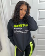 Letter Print O Neck Full Sleeve Sweatshirt Top LM-8279