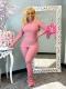 Solid Long Sleeve Turtleneck Stacked Pants 2 Piece Sets XYF-9116