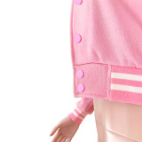 Lucky Label Letter Embroidery Baseball Jacket ASL-6508