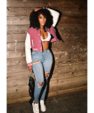 Casual Full Sleeve Baseball Jacket Coat WSM-5273