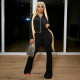 Velvet Hot Drilling Hooded Zipper 2 Piece Pants Set LSD-81062
