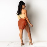 Sexy Tie Up Nightclub Mini Dress FSXF-266
