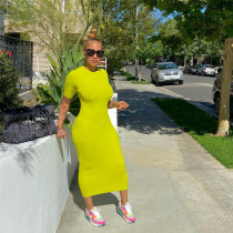 Simple Casual Fashion Solid Color Dress FSXF-276
