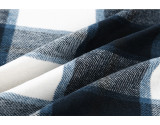 Plaid Full Sleeve Buttons Long Coat ASL-6525