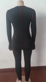 Sexy Lace-up Flared Sleeve Nightclub Jumpsuit FSXF-234