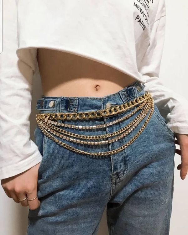 Personality Multi-layer Metal Waist Chain BYCF-fb1190