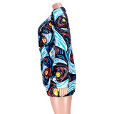 Casual Printed Full Sleeve Blazer Coat ASL-6529