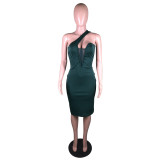Sexy Patchwork Off Shoulder Bodycon Dress BS-1302