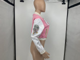 Casual Patchwork Full Sleeve Baseball Jacket GLF-10080