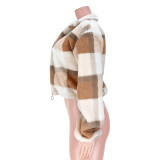 Winter Warm Soft Plush Zipper Short Jacket ASL-6550