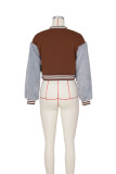 Casual Patchwork Zipper Baseball Jacket ZSD-0445