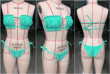 Sexy Solid Color Ruched Bikini 2 Piece Sets CSYZ-1977