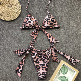 Sexy Simple Halter Neck Bikini Two Piece Set CSYZ-19126
