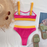 Color Block Sexy Swimsuit Tankini Two Piece Set CSYZ-B169