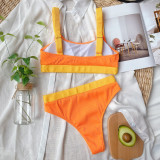 Color Block Sexy Swimsuit Tankini Two Piece Set CSYZ-B169