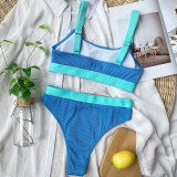 Color Block Sexy Swimsuit Tankini Two Piece Set CSYZ-B169