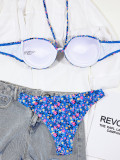 Sexy Floral Print Swimsuit Two Piece Sets CSYZ-B543K