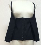 Adjustable Shoulder Strap Zip Up Body Shaper  YRS-082