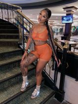 Sexy Mesh See Through Tank Top And Shorts 2 Piece Sets XYF-9133