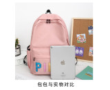 Pink Letter Backpack Sequin Laser Student Bag GBRF-92145