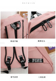 Pink Letter Backpack Sequin Laser Student Bag GBRF-92145