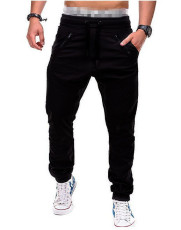 Men's Tether Double Zipper Casual Pants FLZH-8812